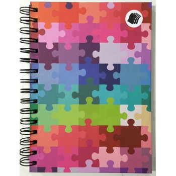 Caderno - Quebra-cabeça  1/4 - 96 Folhas - Capa dura