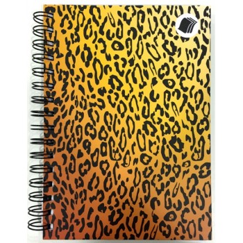 Caderno - Leopardo 1/4 - 96 Folhas - Capa dura